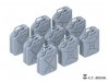 E.T. Model P35-242 WWII German 20L JERRY CANS SET(3D Printed) 1/35